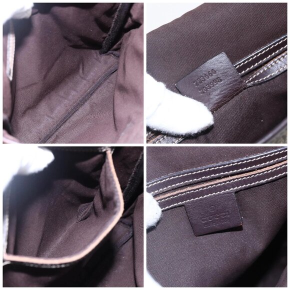 GUCCI GG Supreme Shoulder Bag PVC Leather Beige Gold 223666 Auth bs30094 - Picture 15 of 16